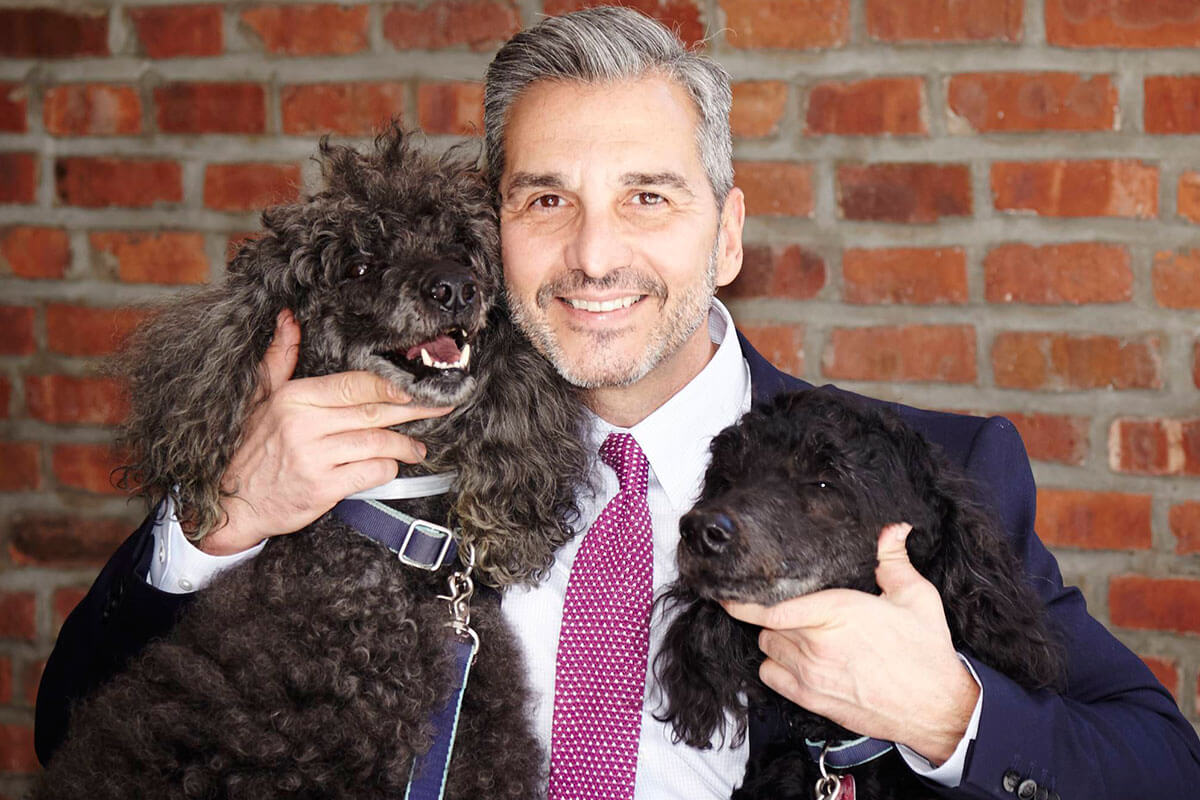 Dr. Sengos With His West Village Dogs